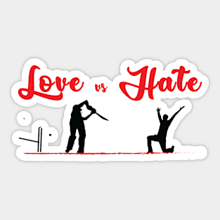 Love vs Hate Sticker